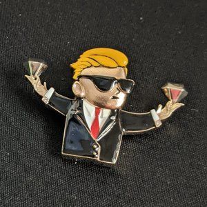 WSB Wall Street Bets Custom 14k gold + diamond cuff links logo